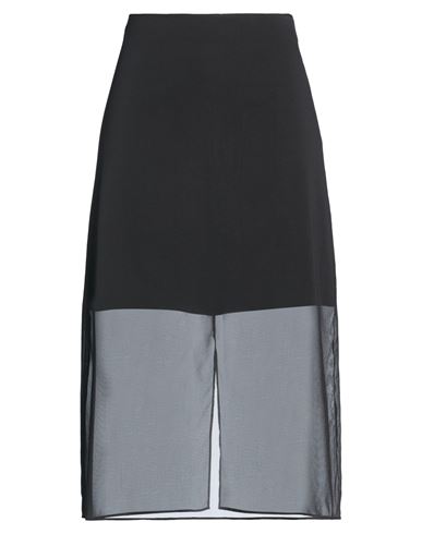 Falda midi Mujer Negro 38 Mujer