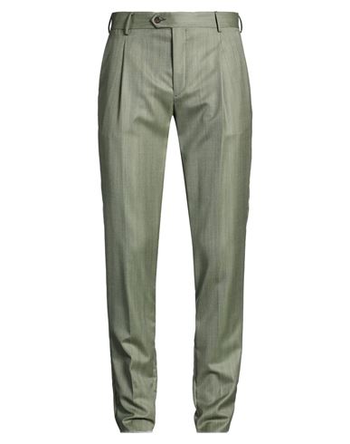 Brian Dales Man Pants Sage Green Size 34 Wool