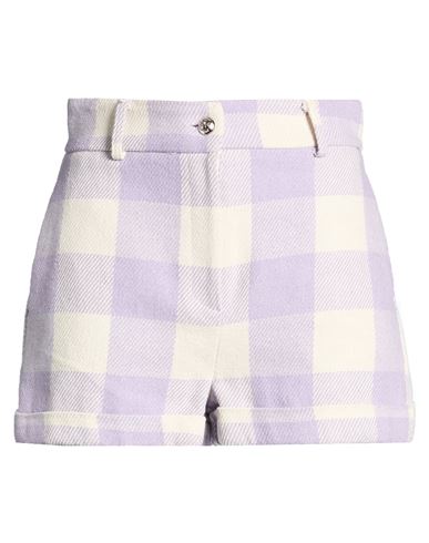 Vicolo Woman Shorts & Bermuda Shorts Lilac Size M Cotton, Polyester In Multi