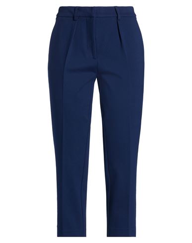 Hopper Woman Pants Navy Size 12 Viscose, Polyamide, Elastane In Blue
