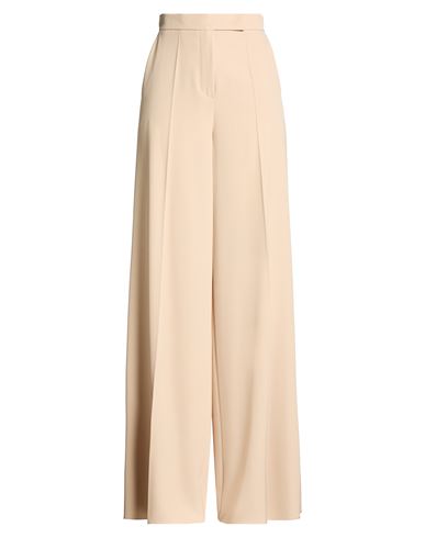 Max Mara Woman Pants Beige Size 8 Virgin Wool In Sand
