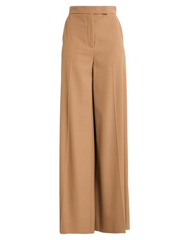 Max Mara Woman Pants Camel Size 8 Virgin Wool In Sand
