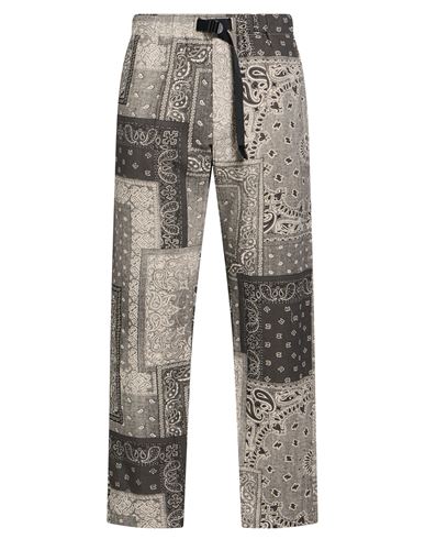 White Sand Woman Pants Grey Size 12 Linen, Cotton