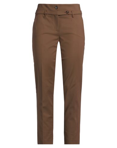 Rose Selavy Woman Pants Brown Size 10 Polyamide, Cotton, Elastane