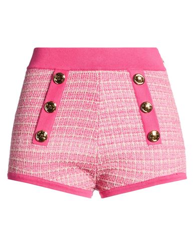 Elisabetta Franchi Woman Shorts & Bermuda Shorts Fuchsia Size 4 Cotton, Polyester In Pink