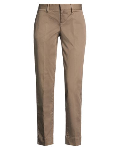 Pt Torino Woman Pants Brown Size 12 Cotton, Elastane