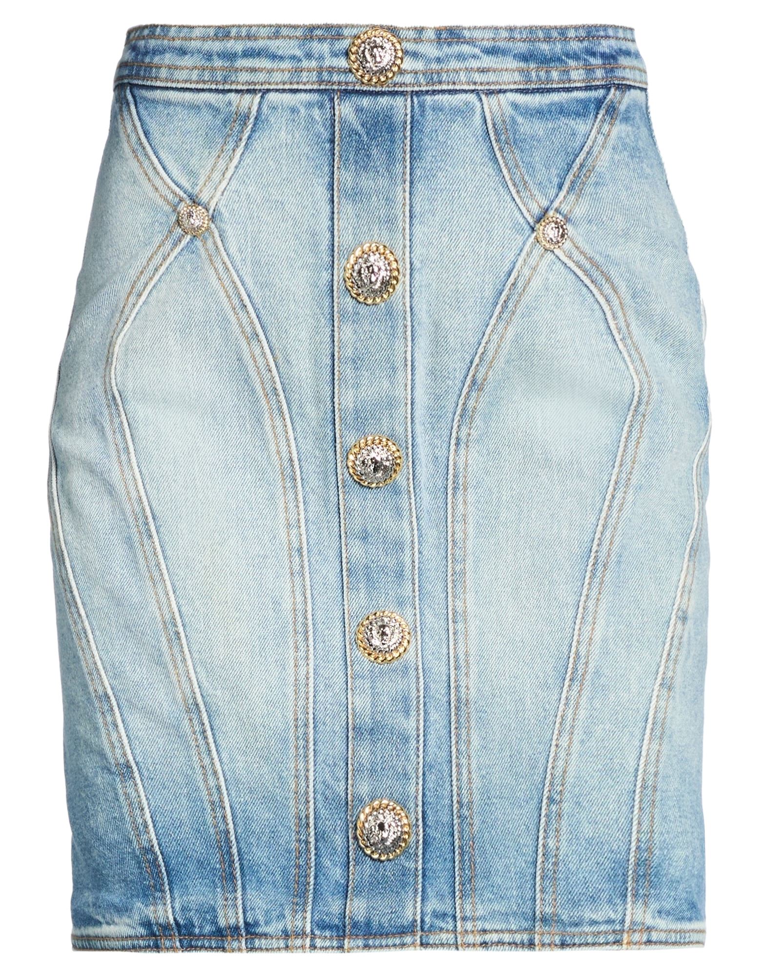 BALMAIN BALMAIN BOTTOMWEAR Denim φούστα