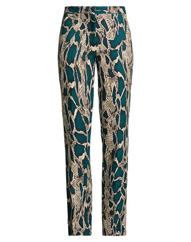 Daniela Drei Woman Pants Green Size 6 Polyester, Elastane