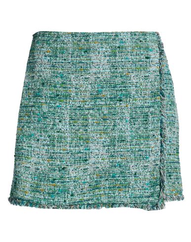Iblues I Blues Woman Shorts & Bermuda Shorts Green Size 10 Cotton, Polyester, Acrylic, Wool, Polyamide