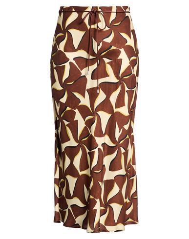 Midi-Rock Damen Braun 34,36,38,40 Damen