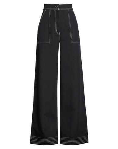 Max Mara Woman Pants Black Size 14 Cotton, Linen