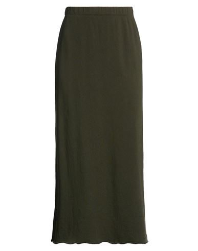 Eileen Fisher Woman Midi Skirt Military Green Size M Organic Cotton