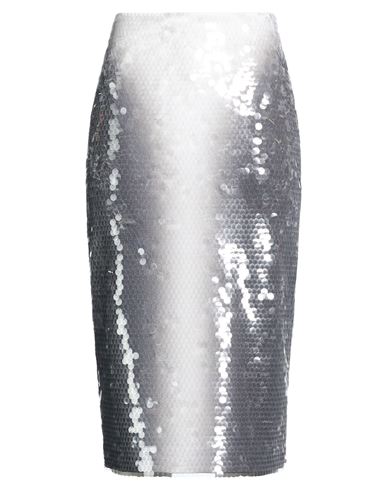 Sportmax Woman Midi Skirt Grey Size M Polyamide, Elastane In Gray