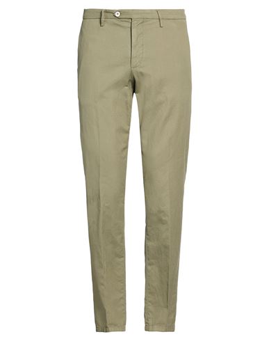 Michael Coal Man Pants Military Green Size 35 Cotton, Linen, Elastane