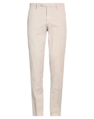 Michael Coal Man Pants Light Grey Size 34 Cotton, Linen, Elastane In Gray