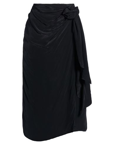 Farm Rio Woman Midi Skirt Black Size Xl Viscose