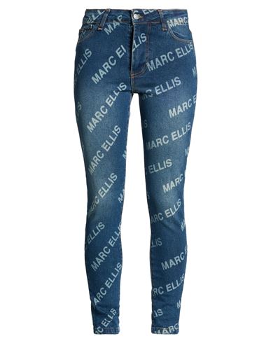 Marc Ellis Woman Jeans Blue Size 10 Cotton, Elastane