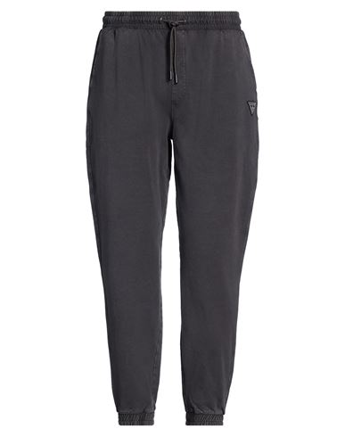 Guess Active Man Pants Charcoal Size M Cotton, Elastane In Gray
