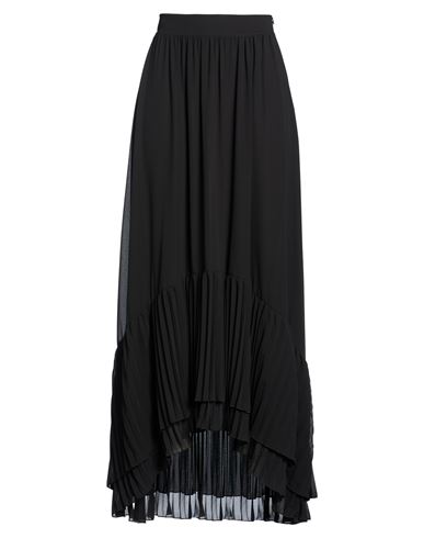 Kaos Woman Maxi Skirt Black Size 8 Polyester In Multi