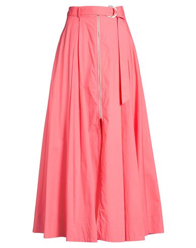 Blugirl Woman Maxi Skirt Coral Size 6 Cotton In Red