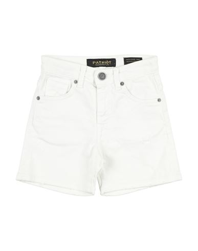 Patriòt Babies'  Toddler Boy Denim Shorts White Size 7 Cotton, Elastane