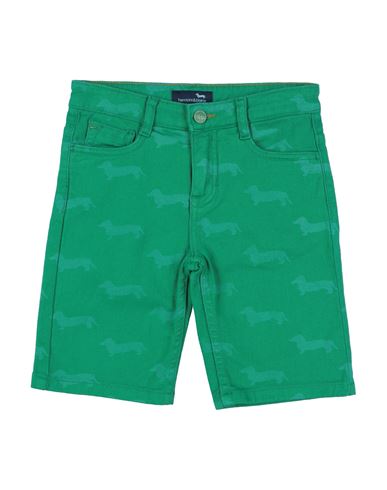 Harmont & Blaine Babies'  Toddler Boy Shorts & Bermuda Shorts Green Size 7 Cotton, Elastane