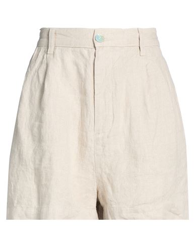 Bella Dahl Woman Shorts & Bermuda Shorts Beige Size L Linen In Sand