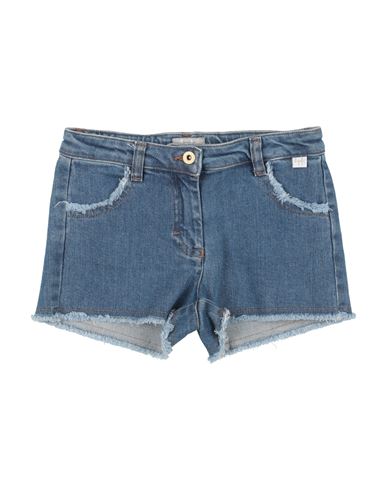 Il Gufo Babies'  Toddler Girl Denim Shorts Blue Size 5 Cotton, Elastane