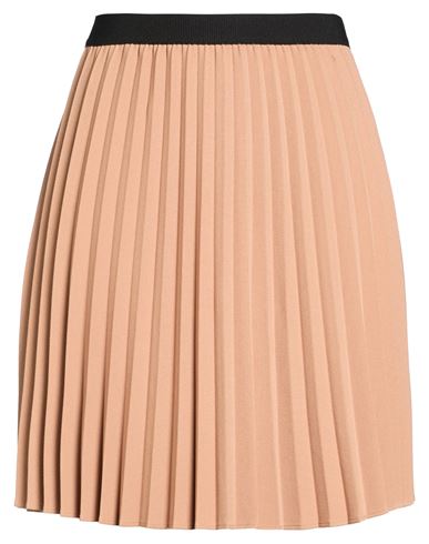 Iblues I Blues Woman Mini Skirt Camel Size 4 Polyester, Viscose, Elastane In Brown