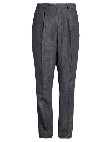 Breras Milano Man Pants Charcoal Size 36 Linen In Gray