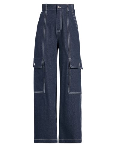 Max Mara Woman Pants Blue Size S Cotton, Polyester, Elastane