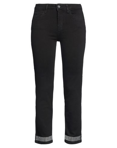 Rebel Queen By Liu •jo Woman Jeans Black Size 26 Cotton, Elastane