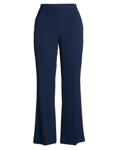 Kaos Woman Pants Navy Size 10 Polyester, Elastane In Blue