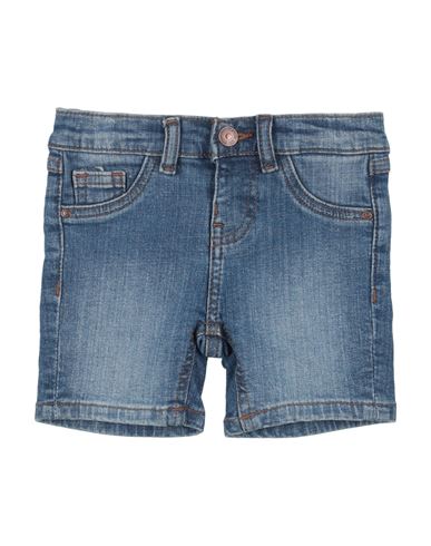 Guess Newborn Boy Jeans Blue Size 3 Cotton, Elastane In Multi