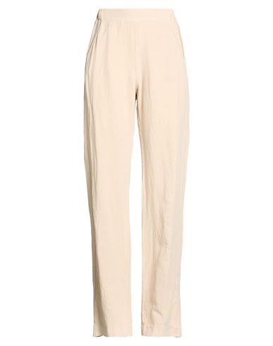 Deha Woman Pants Beige Size S Lyocell, Linen In Multi