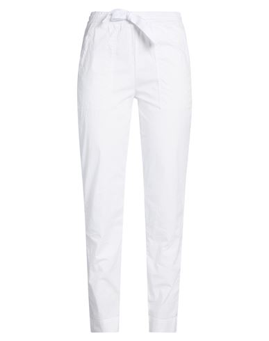 Deha Woman Pants White Size S Cotton, Elastane