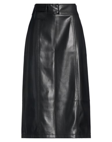 Falda midi Mujer Negro L Mujer
