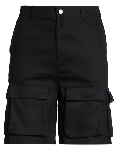 Disclaimer Man Shorts & Bermuda Shorts Black Size Xl Cotton