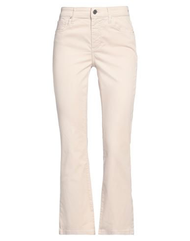 Armani Exchange Woman Jeans Beige Size 31w-32l Cotton, Elastane In Neutral