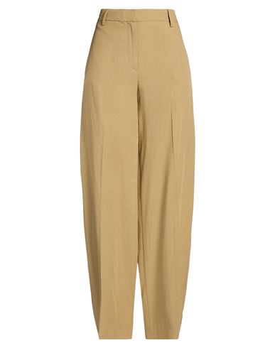 Room 52 Woman Pants Camel Size 10 Viscose, Linen In Sand