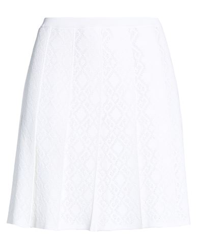 Givenchy Woman Mini Skirt White Size M Viscose, Polyamide, Polyester