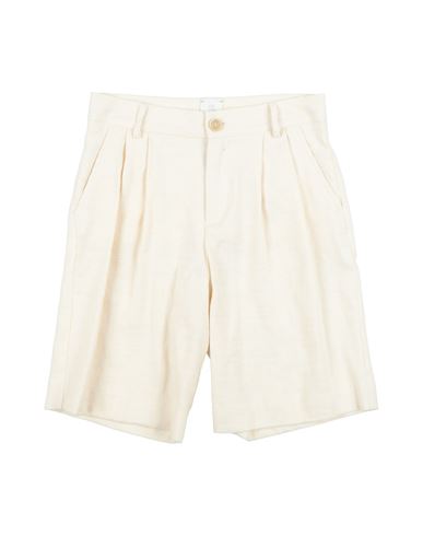 Eleventy Babies'  Toddler Boy Shorts & Bermuda Shorts Ivory Size 4 Cotton, Linen In Neutral