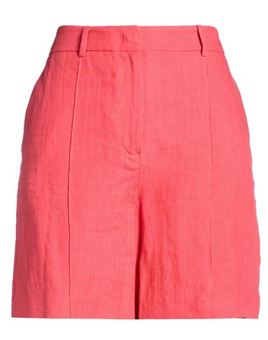 Eleventy Woman Shorts & Bermuda Shorts Tomato Red Size 4 Linen In Multi