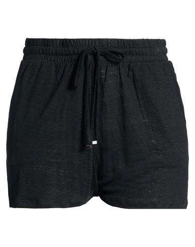 Notshy Woman Shorts & Bermuda Shorts Black Size L Linen