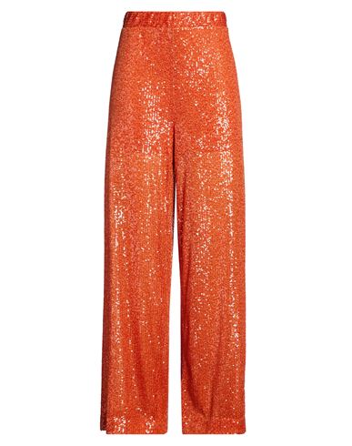 Clips Tricot Woman Pants Orange Size L Polyester, Elastane