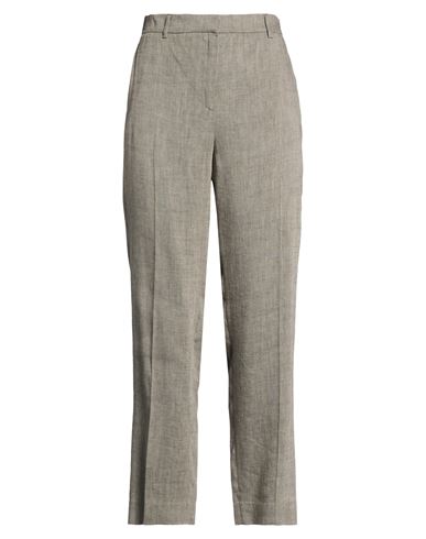 Antonelli Woman Pants Grey Size 6 Viscose, Linen In Gray