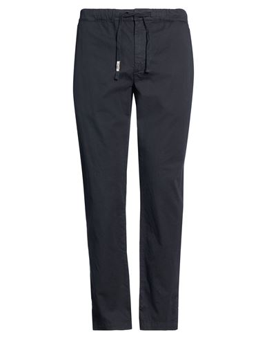 Clark Man Pants Charcoal Size 36 Cotton, Linen, Elastane In Black