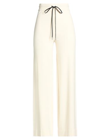 Isabel Benenato Woman Pants Ivory Size S Viscose, Polyester In White