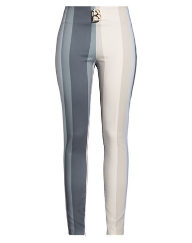Babylon Woman Pants Grey Size 8 Polyester, Elastane In Gray