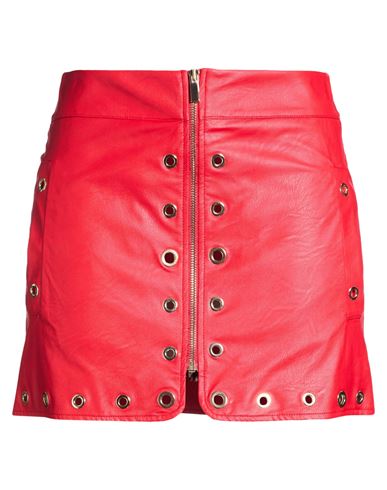 Babylon Woman Mini Skirt Red Size 6 Polyurethane